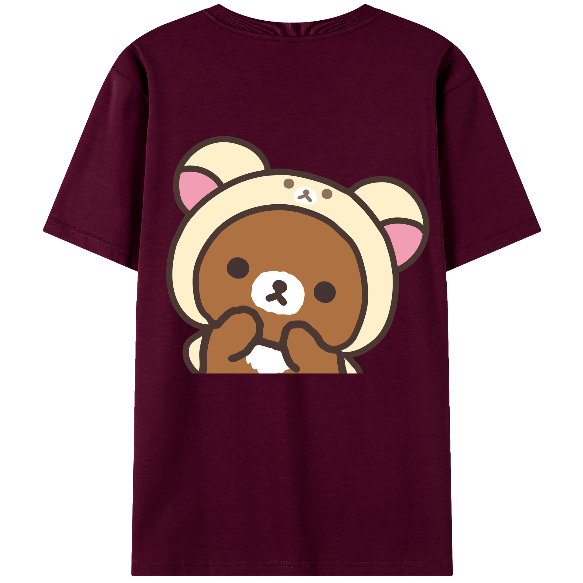 （画像用） リラックマ リラックマ キイロイトリ Rilakkuma Korilakkuma Kiiroitori レディース半袖Tシャツ(バックプリント)